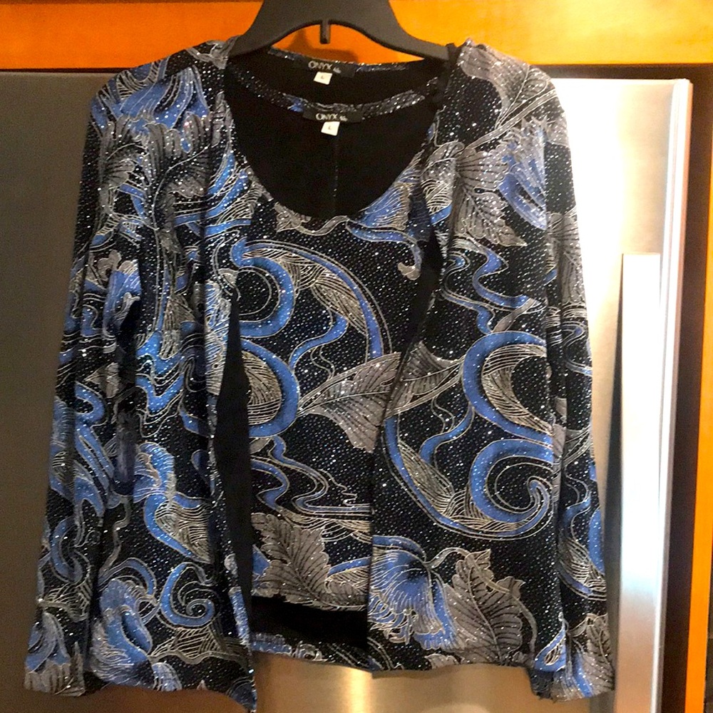 Sparkly Womens Blue Onyx Jacket
